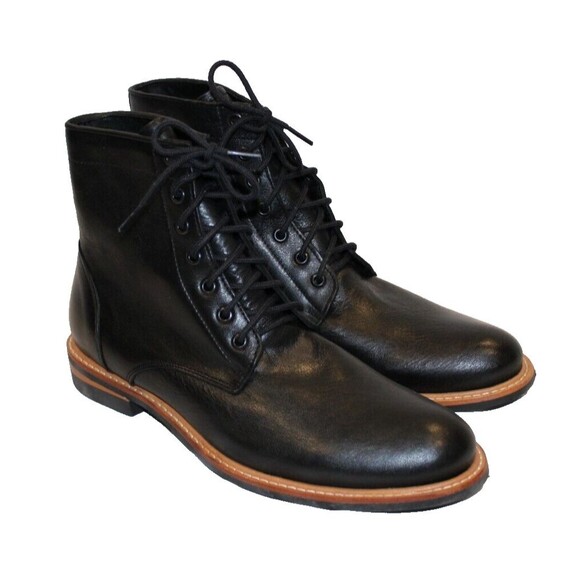 NISOLO MEN\'S ALL WEATHER ANDRES SUEDE BOOTS BLACK SZ 8.5‎ $280 NIB